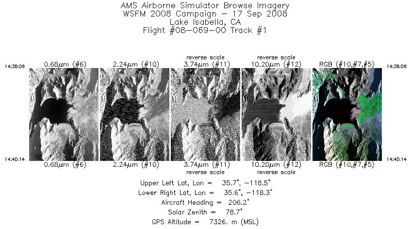 Image of selected bands from flight line 01